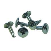 Саморез с прессшайбой, сверло, D 4,2 мм 25 мм оцинкованный (100шт/уп)