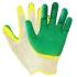 Перчатки х/б двойной латексный облив 13 класс, 36 гр ЗЕЛЕНЫЕ Россия