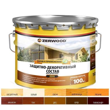 Пропитка по дереву ZERWOOD ZDS дуб 10л ЗАКАЗ