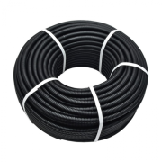 Труба гофрированная ПНД 25мм черный наружная (Бухта 25м)