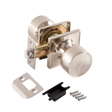 Ручка-защелка PUNTO DK772/SN BK без фиксатора Никель