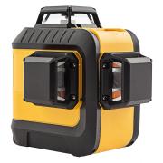 Лазерный уровень мультипризменный LX 360-3 Red, 30 м, 635 нм, аккумулятор Li 2800 мАч, резьба 5/8" Denzel