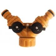Разветвитель регулируемый 2-х канальный со штуцерами Вихрь