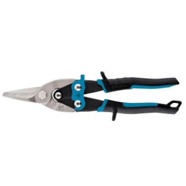 Ножницы по металлу 250 мм, прямой рез, CrMo, двухкомпонентные рукоятки, "Piranha" Gross