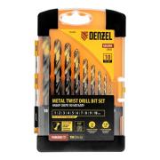 Набор сверл по металлу, 1-10 мм, кобальт 8%, Golden Tip, 10 шт Denzel