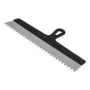 Шпатель из нержавеющей стали, 450 мм, зуб 8 х 8 мм, пластмассовая ручка Сибртех