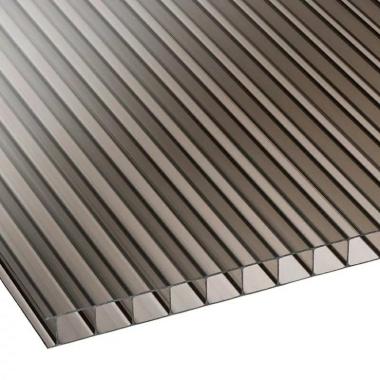 Сотовый поликарбонат Бронза, 4мм*2,1*6м, (0,47 кг/м2), Rational