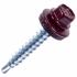 Саморез кровельный D 5,5 мм. 25 мм. Красное вино (RAL 3005) (50шт/уп)