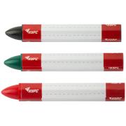 Карандаши разметочные восковые, набор 3 шт.( черный / зеленый / красный ), 95 мм Курс