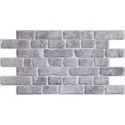 Панель ПВХ 0,4 кирпич Ретро серый (10)