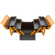 Ящик для инструмента металлический с 4-мя раздвижными отделениями  530х200х200 мм, FIT