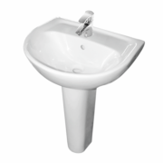 Умывальник  ЭТАЛОН с пьедесталом, 550*440мм (белый), SANITA