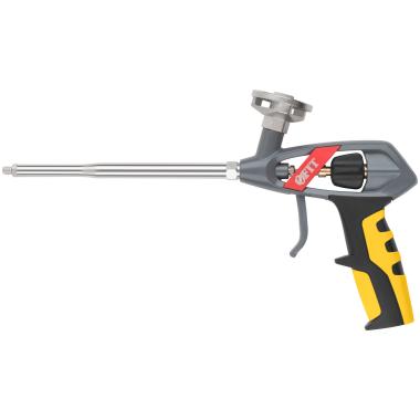 Пистолет для монтажной пены ФИТ, Профи, усиленный, прорезиненная ручка