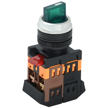 Переключатель ANC-22-2 фиксатор положения, зеленый