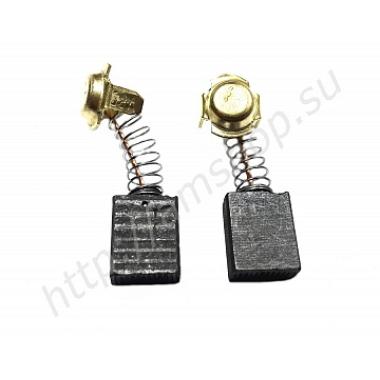 Щетки угольные для ХИТАЧИ (999-038) 7х13х16 пружина, пятак-уши (693)