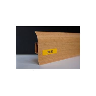 Плинтус 231 Бук Идеал Комфорт мягкий край 55*22мм 2,2м, (40 шт/уп) СНЯТ С ПРОИЗВОДСТВА