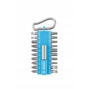 Набор бит 21 шт. с карабином синий Bosch