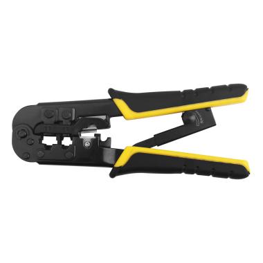 Кримпер для обжима разъемов rj11, rj12, rj45, пластиковые прорезиненные ручки, 190 мм ФИТ