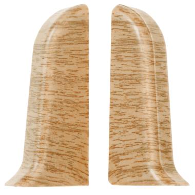 Торцевая заглушка для плинтуса, левая, 204, Дуб имперский, Идеал, Комфорт