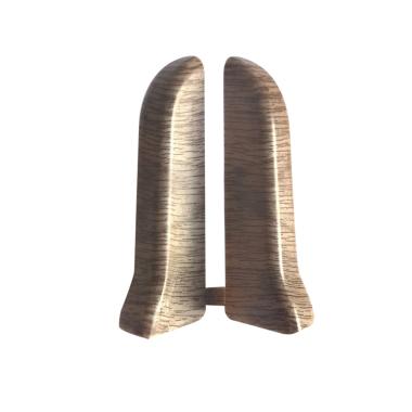 Торцевая заглушка для плинтуса, левая, 205, Дуб капучино, Идеал, Комфорт