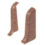 Торцевая заглушка для плинтуса, правая , 208, Дуб Мокко, Идеал, Комфорт