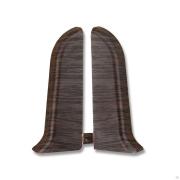 Торцевая заглушка для плинтуса, левая, 209, Дуб мореный, Идеал, Комфорт