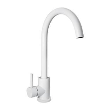 Смеситель для кухни шаровый высокий излив,нерж.сталь,Булат,511510 Антей