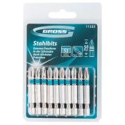 Бита магнитная РН2 х 50, сталь S2, 10 шт/уп (ПОШТУЧНО), Gross