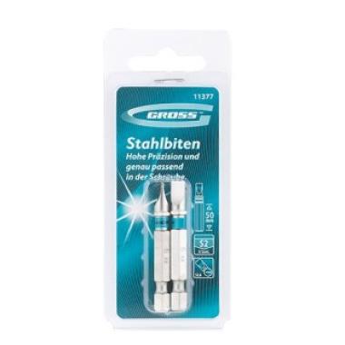 Набор бит SL6 х 50, сталь S2, 2 шт Gross