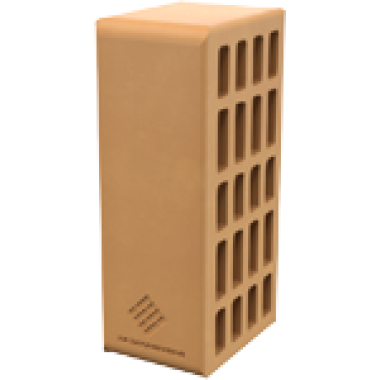 Кирпич керамический утолщенный лицевой пустотелый Осенний лист (некондиция), Произ. ПКК на Закаменной (192шт./поддон)