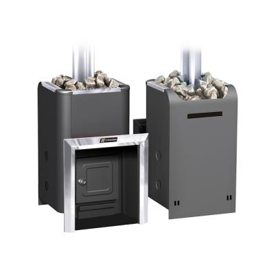 Печь газо-дровянная банная Уралочка 12, d дымохода 115 мм