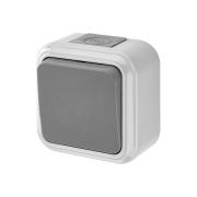 Выключатель"Аллегро"1ОП серый IP54