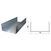 Профиль направляющий ПН 0,45х75х40х3000 (12/300)