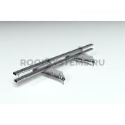 Снегозадержатель трубчатый, Оцинкованный, (Овал) ZN, 1500 мм, 45x25, PRESTIGE НОВИНКА!