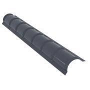 Конек черепичный R. 110*2000, "Призма", Серый графит (RAL7024)