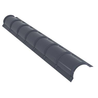 Конек черепичный R. 110*2000, "Призма", Серый графит (RAL7024)