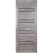 Дверь межкомнатная царговая Деколайн Модель 19 Дымчатый 700 черное стекло "Терри" г.Вологда СНЯТ С ПРОИЗВОДСТВА