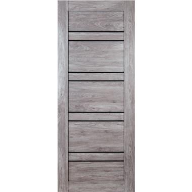 Дверь межкомнатная царговая Деколайн Модель 19 Дымчатый 900 черное стекло "Терри" г.Вологда СНЯТ С ПРОИЗВОДСТВА