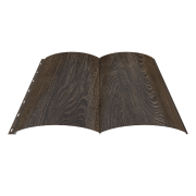 Сайдинг металлический Woodstock, 28*330, Мореный дуб, 2,46м