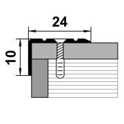 Порог угловой ПУ 01.900.050 Дуб муссон грей