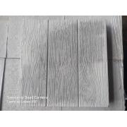 Плитка тротуарная Три доски 400*400*50, 6шт/м2, (45шт/поддон, вес 19кг/1шт) Серый