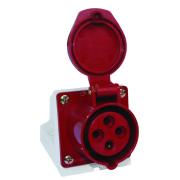 Розетка 114 стацион.3Р+РЕ 16А 380В IP44