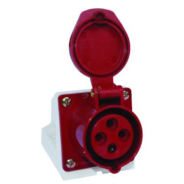 Розетка 114 стацион.3Р+РЕ 16А 380В IP44