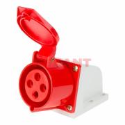 Розетка 124 стацион.3Р+РЕ 32А 380В IP44 REXANT