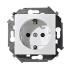 Розетка "Simon"1СП с/з белый под рамку с защитной шторкой
