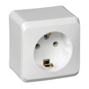 Розетка "Этюд"1ОП с/з белый Schneider Electric