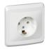Розетка "Этюд"1СП с/з белый Schneider Electric