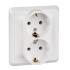 Розетка "Этюд"2СП с/з белый Schneider Electric