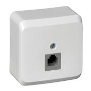 Розетка "Этюд"1ОП телефонная белый Schneider Electric