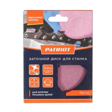 Диск заточной, для заточки цепей, PATRIOT, PGD 132, 100мм*10мм*3,2мм